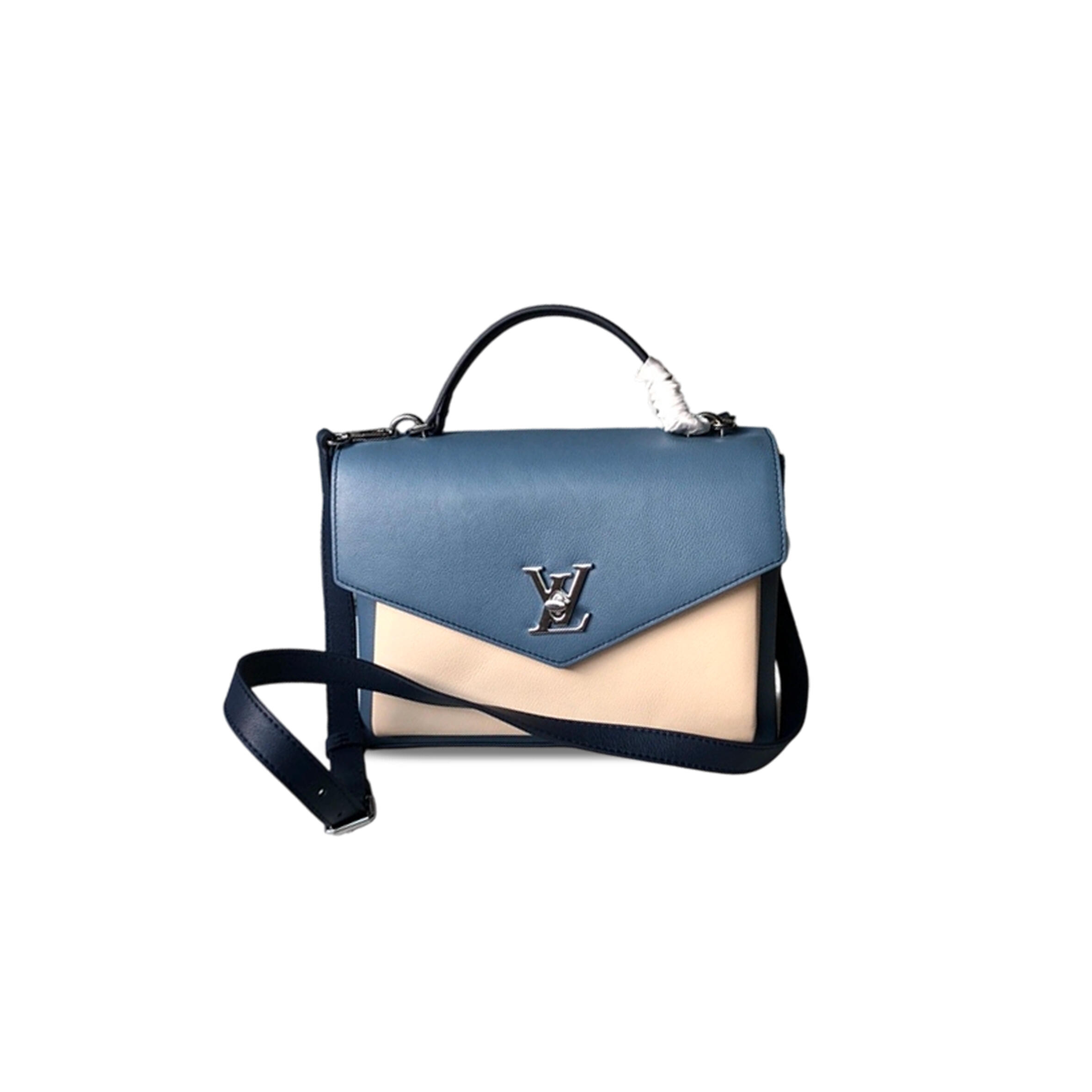 LOUIS VUITTON MY LOCKME SATCHEL GRAINED LEATHER TRICOLOR (28*20*11cm)
